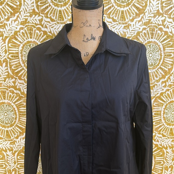 NWOT Stella Carakasi Twice As Nice Long Sleeve Button Down Shirt in Black Size S - Picture 7 of 12